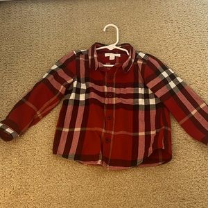 Burberry 3Y EUC nova check flannel